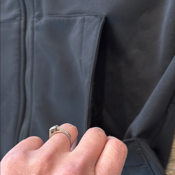 Burton Men's Size S Hoodie Jacket Full Zip Black on Black Logo Hidden Pocket - Picture 10 of 15